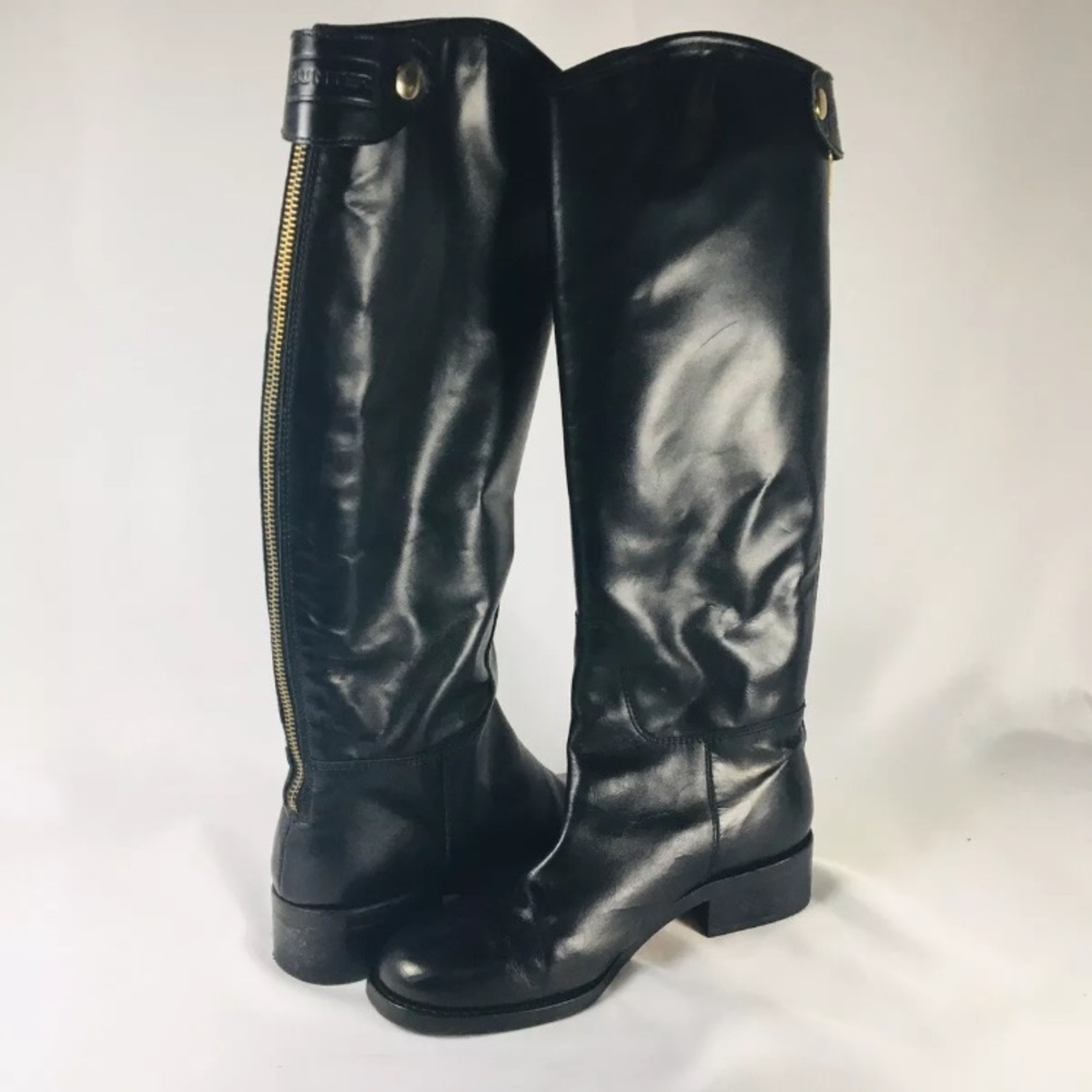 Hunter Sylvie Sz 6.5 Women's Leather Riding Boots